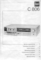 Dual C-806-Owners-Manual